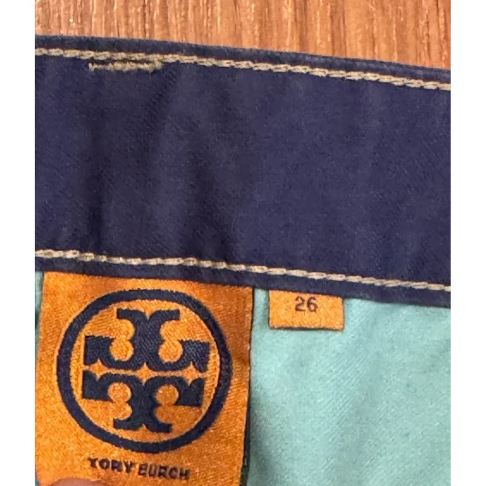 Tory Burch Color Blocked Super Skinny Pants 26 Low Rise New With Tags $495